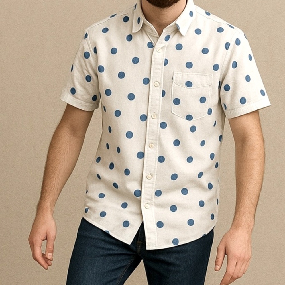NWT Obey Nick Woven Short Sleeve Shirt